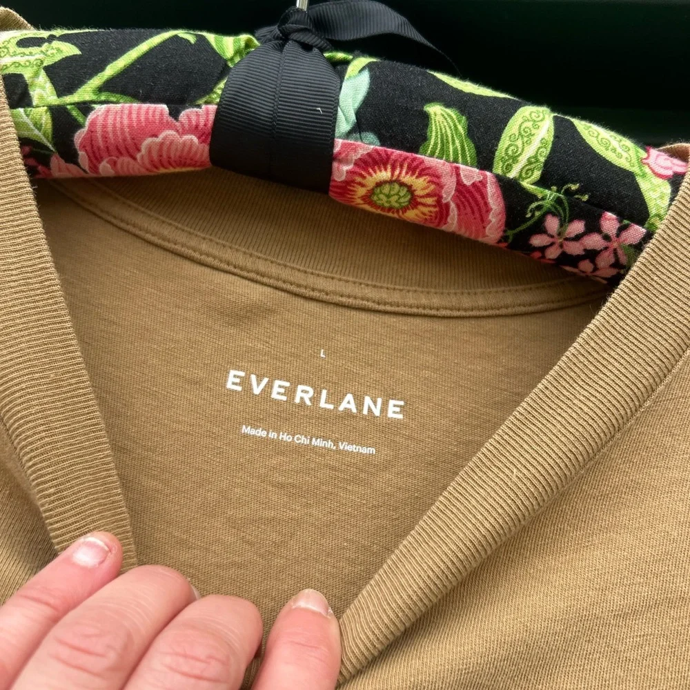 Everlane Tan Ribbed Top - Picture 7 of 10